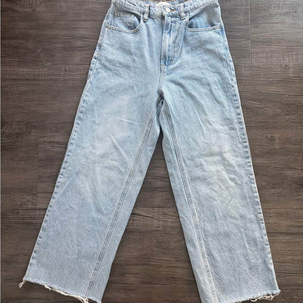 PacSun Light Blue crop wide Leg Women's Jeans